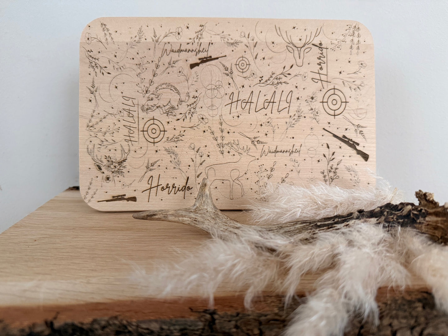 Holzbrettchen "Halali"